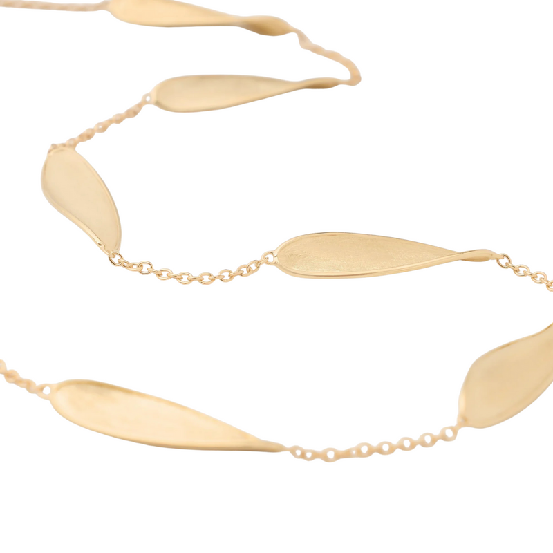 Lunaria 18K Yellow Gold Station Short Necklace