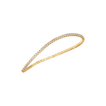 14K Rose Gold & Diamond Flexible Bangle