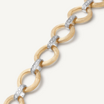 Jaipur Link 18K Yellow & White Gold Flat-Link Diamond Necklace