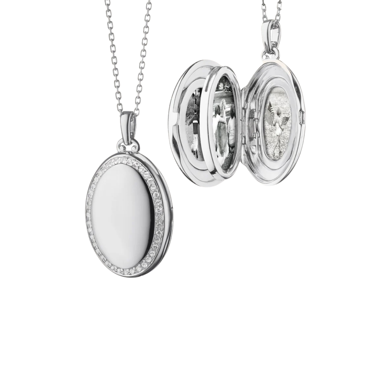 Monica Rich Kosann Jewelry - The Four Image ’Midi’ Sapphire Locket | Manfredi Jewels