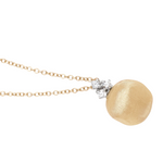 Africa 18K Yellow Gold Pendant Necklace With Diamonds