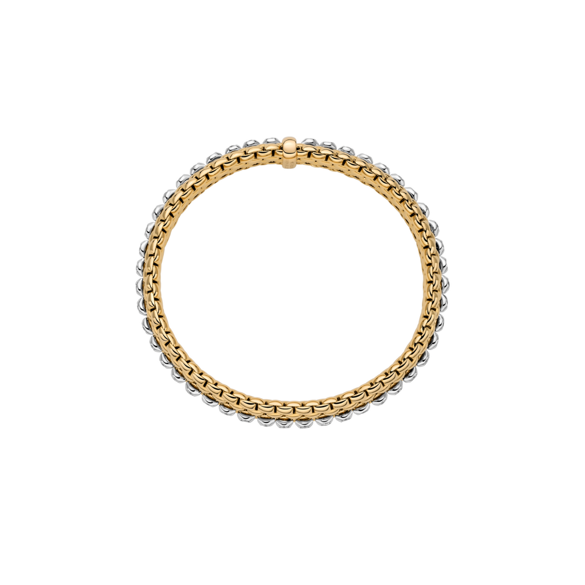 Fope Jewelry - Panorama 18K Yellow Gold & Diamonds Flex’it Bracelet | Manfredi Jewels