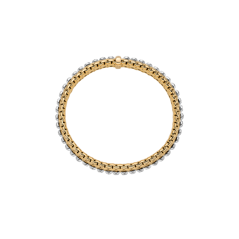 Panorama 18K Yellow Gold & Diamonds Flex'it Bracelet