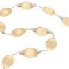 Lunaria 18K Yellow Gold Petal Single Strand Necklace With Diamond Accents