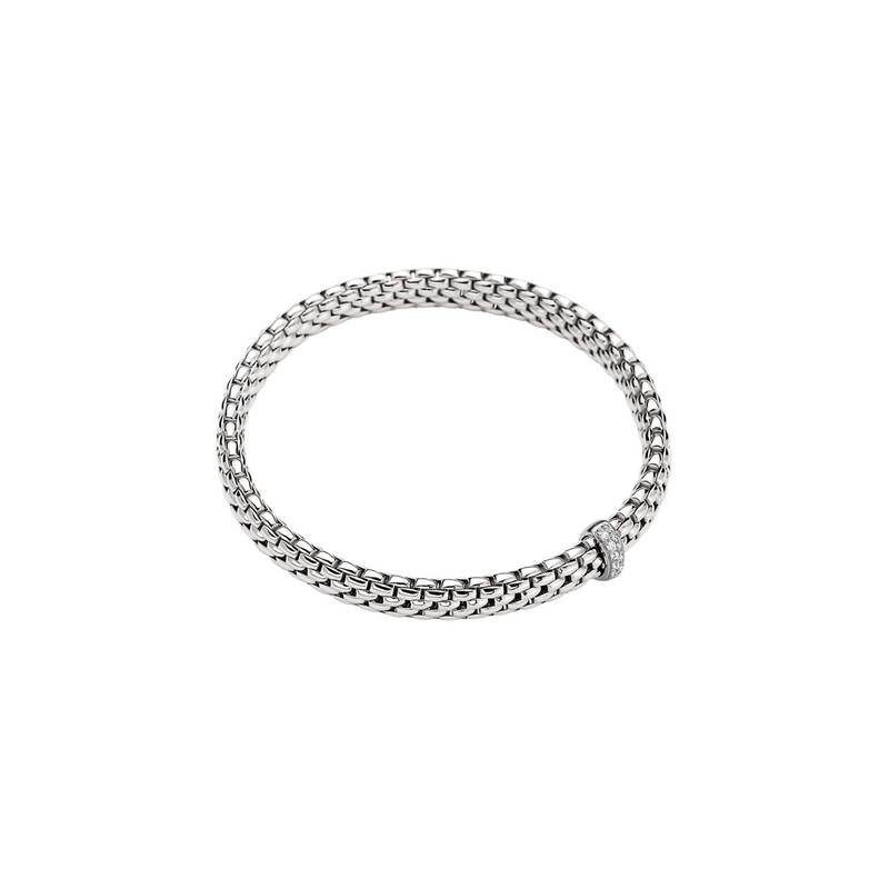 Vendome 18K White Gold Pavè Diamond Flex’it Bracelet