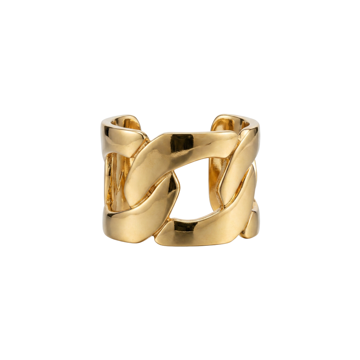 Manfredi Jewels Jewelry - Estate Seaman Schepps 18K Yellow Gold 3 Link Cuff Bracelet | Manfredi Jewels