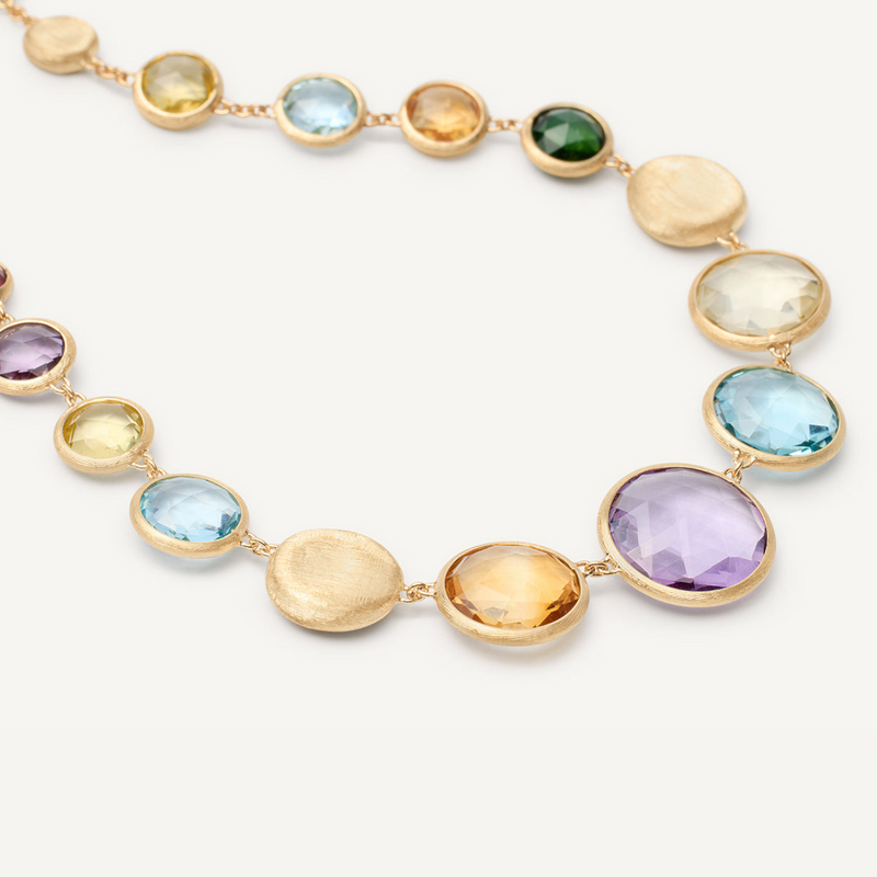 Jaipur Color 18K Yellow Gold & Multicolored Gemstone Necklace