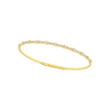 14K Yellow Gold & Diamond Flexible Bangle