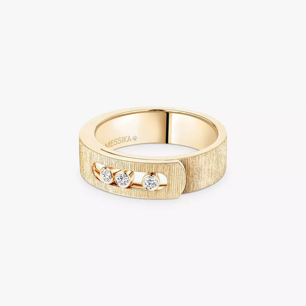 Messika Jewelry - Move Noa Ciselé 18K Yellow Gold Diamond Ring | Manfredi Jewels