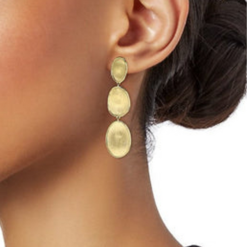 Lunaria 18K Yellow Gold Large Triple Drop Earrings