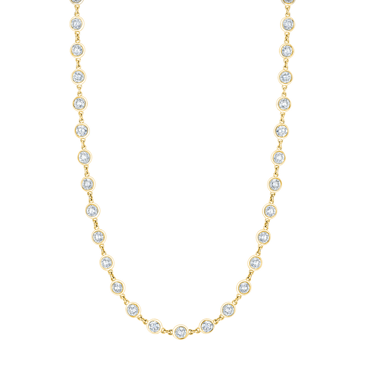 Manfredi Jewels Diamond - 18K Yellow Gold Handmade Diamond By Yard Necklace – 2.32 CTW | Manfredi Jewels