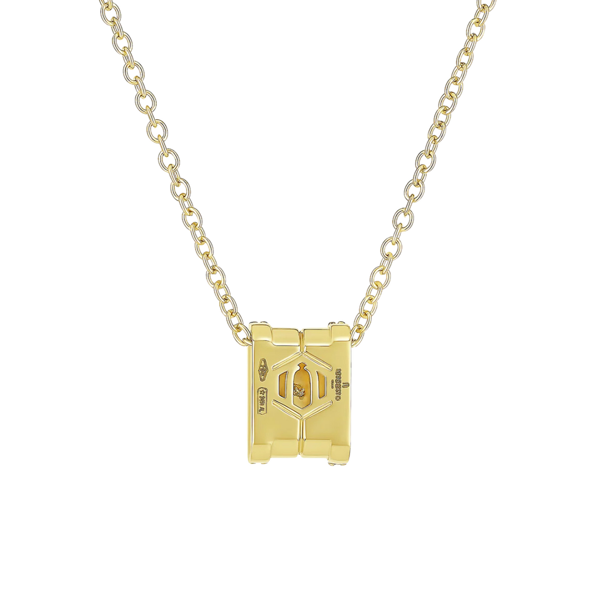 Miseno - 18K Yellow Gold & Mother of Pearl Baia Sommersa Pendant | Manfredi Jewels