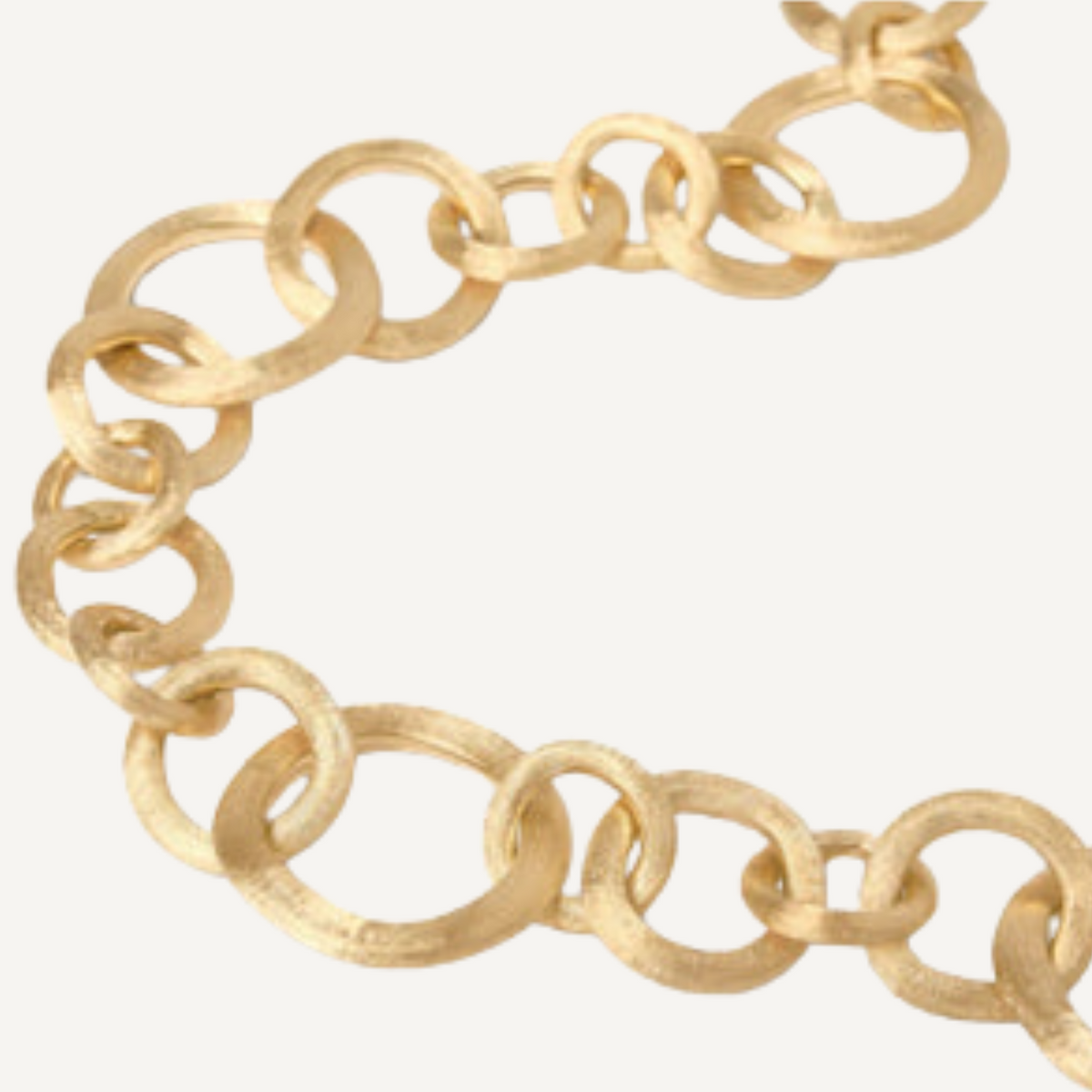 Marco Bicego Jewelry - Jaipur 18K Yellow Gold Medium Gauge Link Necklace | Manfredi Jewels