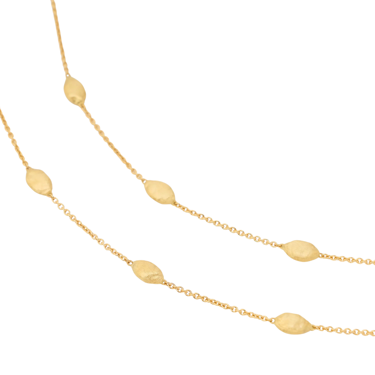 Marco Bicego Jewelry - 18K Yellow Gold Siviglia Short Necklace with Small Bean | Manfredi Jewels