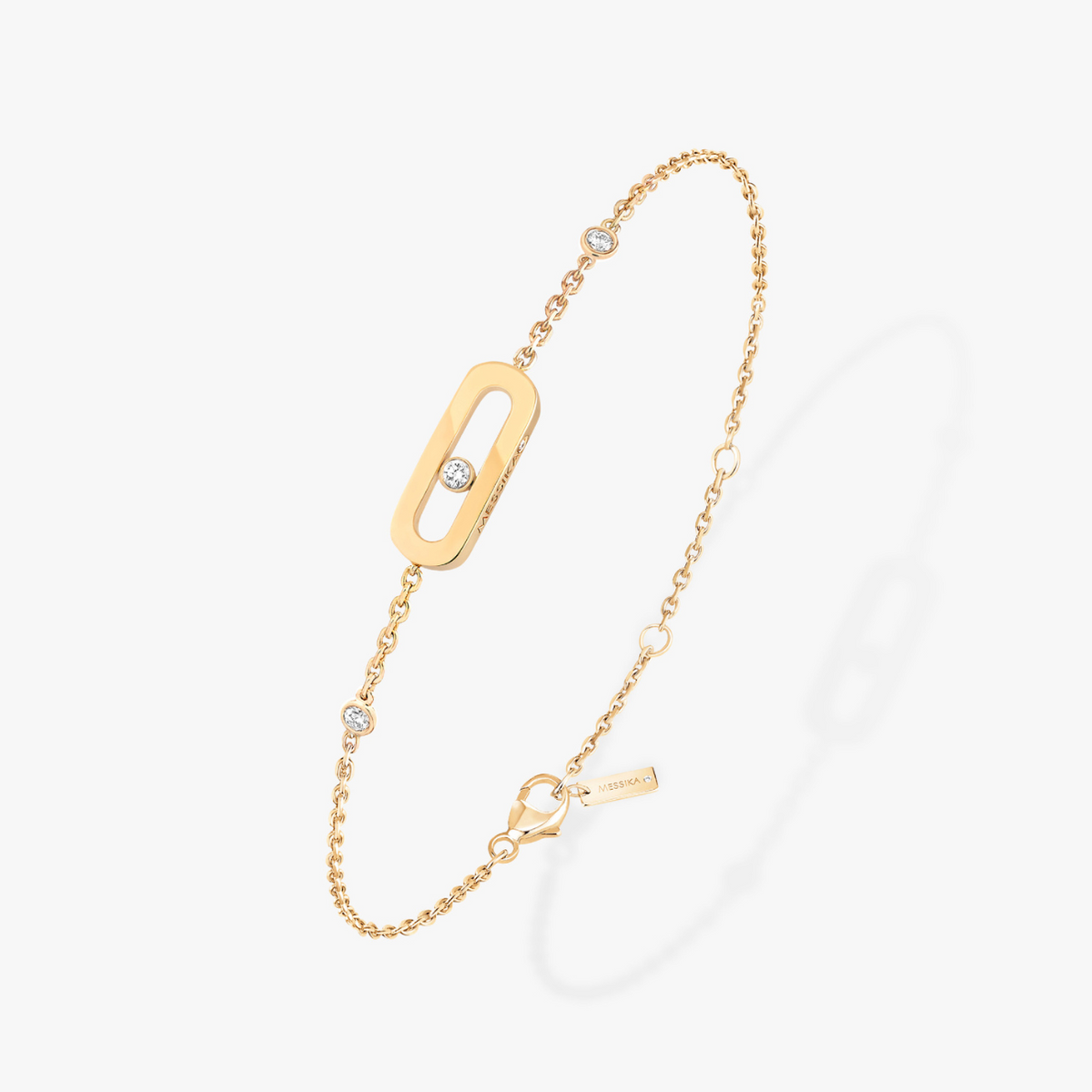 Messika Jewelry - Move Uno 18K Yellow Gold Diamond Bracelet | Manfredi Jewels