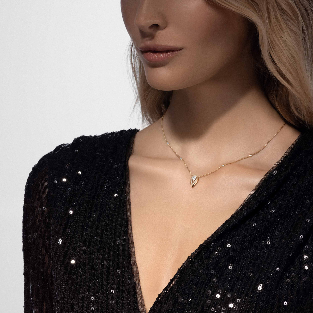 Messika Jewelry - 18K Yellow Gold & Diamond Fiery Necklace | Manfredi Jewels