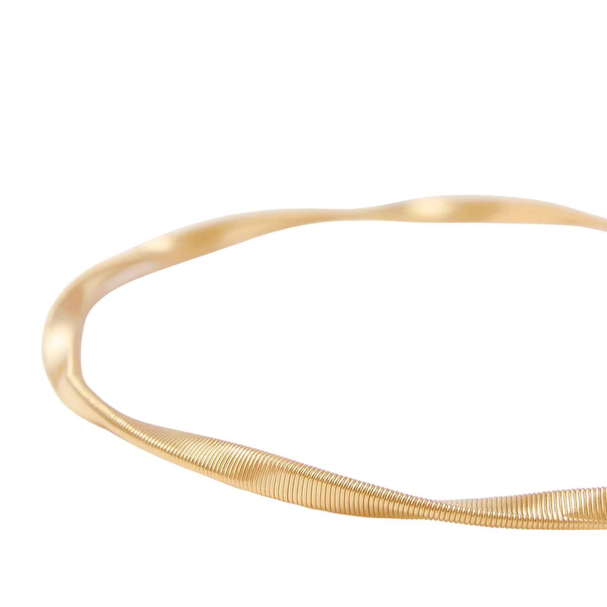 Marco Bicego Jewelry - Marrakech 18K Yellow Gold Twisted Coil Hard Bracelet | Manfredi Jewels
