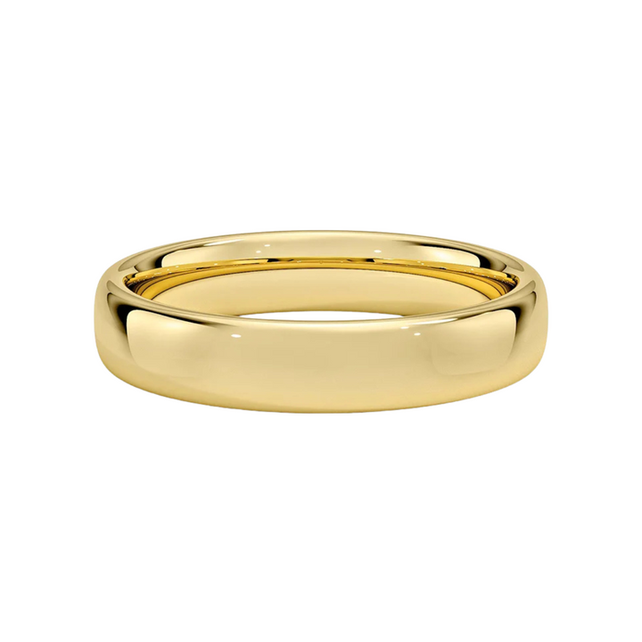 Benchmark - 18K Yellow Gold 4.5 European Comfort Fit Wedding Band | Manfredi Jewels