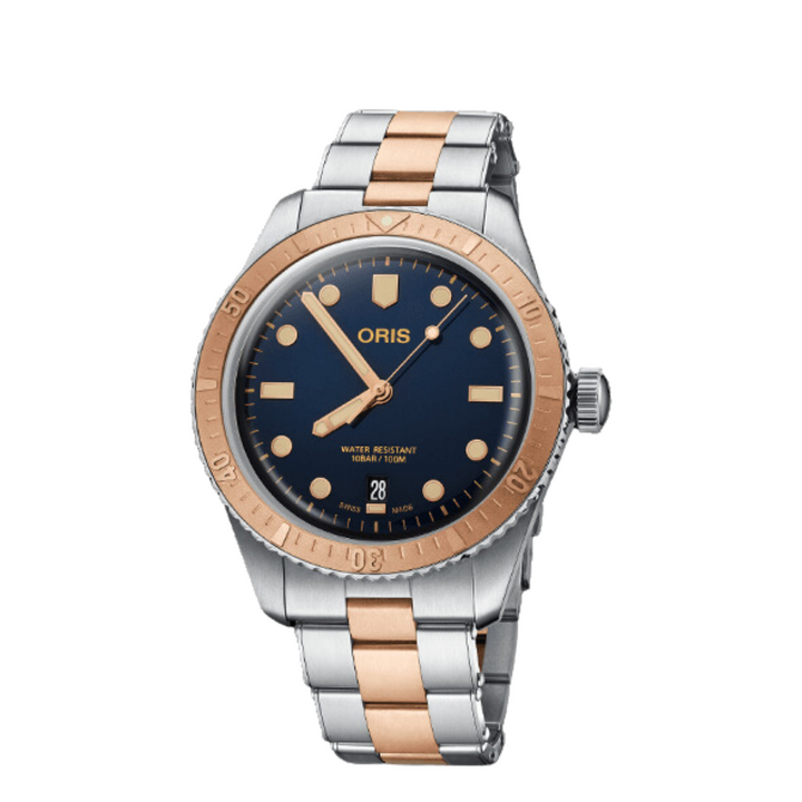 Oris Watches - DIVERS SIXTY-FIVE - BLUE TWO TONE | Manfredi Jewels