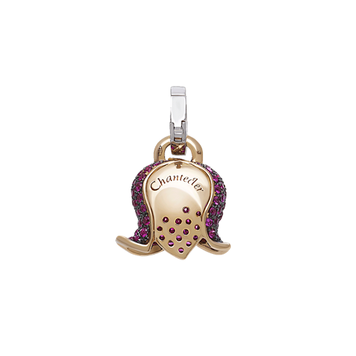 Chantecler Capri Jewelry - Campanelle 18K Rose Gold Medium Campanella Bouganville Charm | Manfredi Jewels