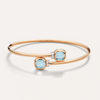 Nudo 18K Rose Gold Diamond & Sky Blue Topaz Mini Bangle