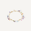 Paradise 18K Yellow Gold Mixed Gemstone & Pearl Single Strand Bracelet