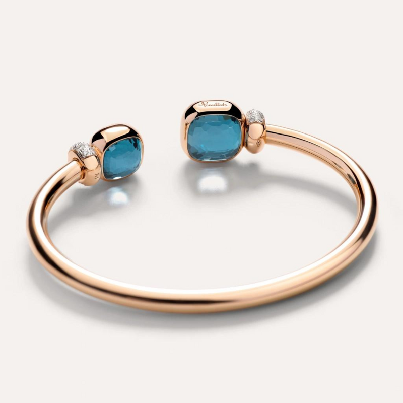 Nudo 18K Rose Gold Blue London Topaz & Diamond Bracelet