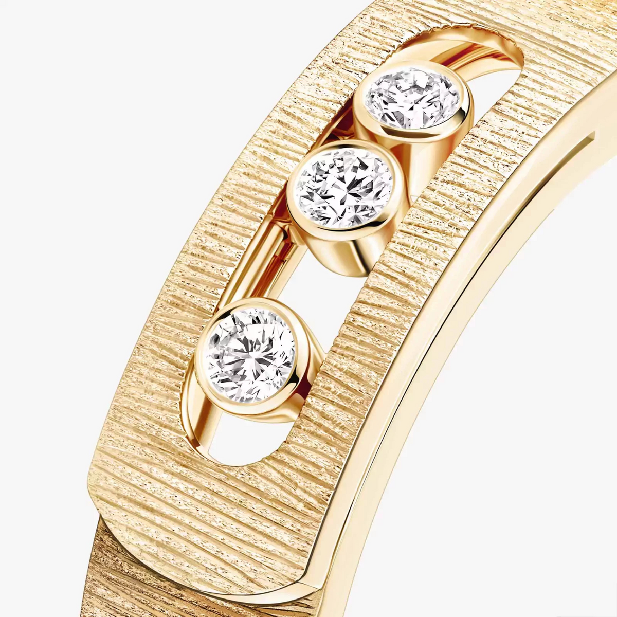 Messika Jewelry - Move Noa Ciselé 18K Yellow Gold Diamond Ring | Manfredi Jewels