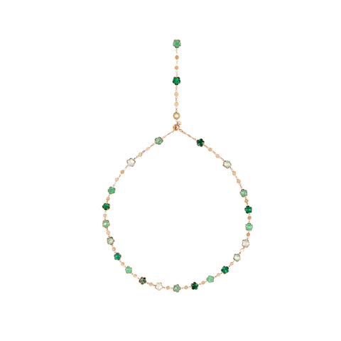 18K Rose Gold Figlia dei Fiori Gemstone Necklace