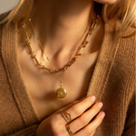 18K Yellow Gold & Diamond Twinkle Star Locket Necklace