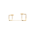 Move Uno 18K Yellow Gold Pavé Double Diamond Ring