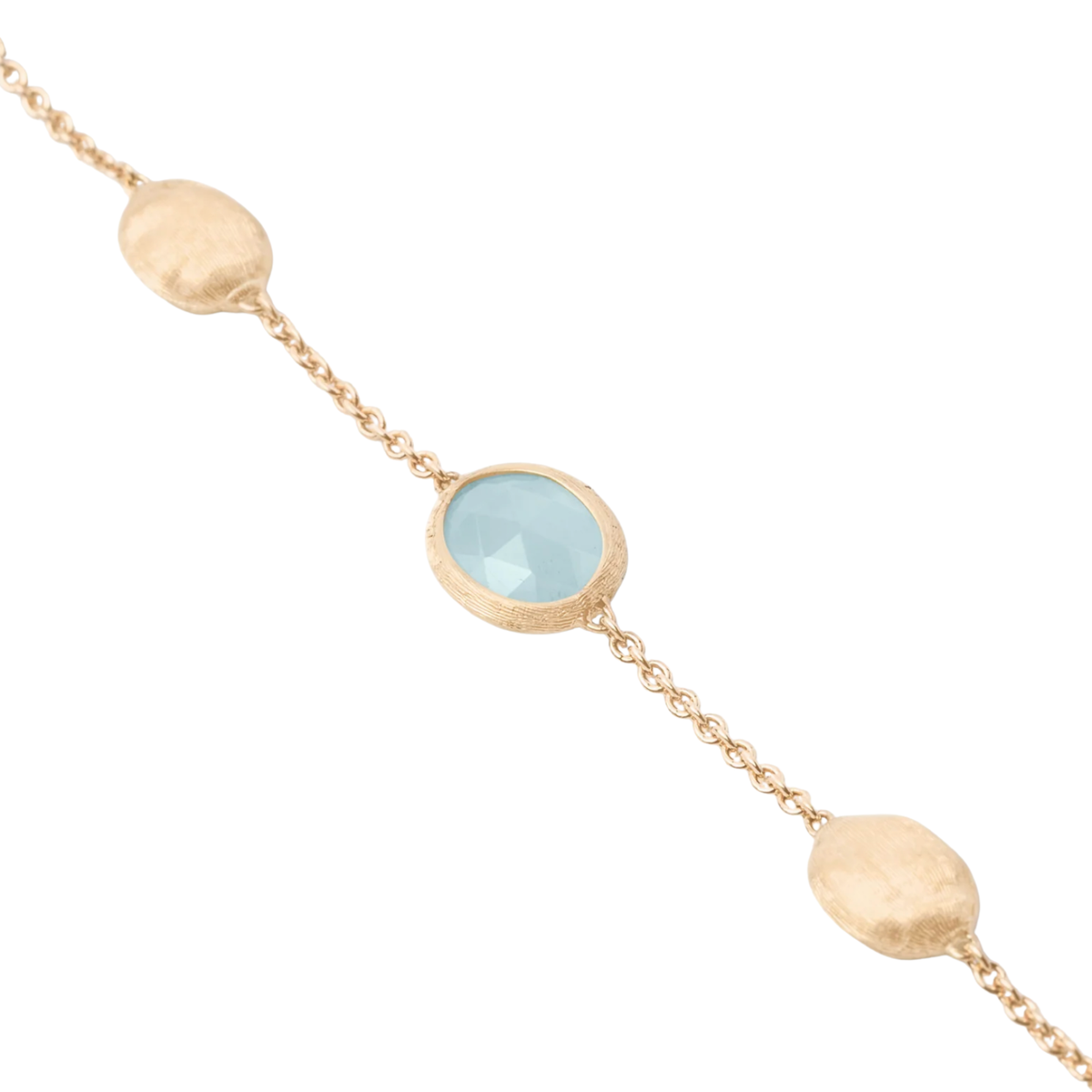 Siviglia 18K Yellow Gold Bracelet with Aquamarine