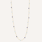 Paradise 18K Yellow Gold Iolite & Blue Topaz Long Necklace