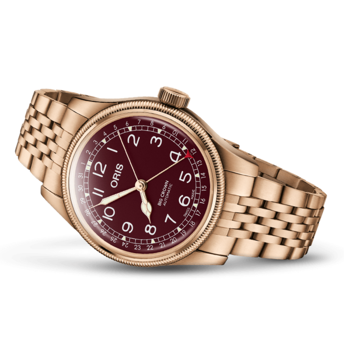 Oris New Watches - BIG CROWN BRONZE POINTER DATE - RED | Manfredi Jewels