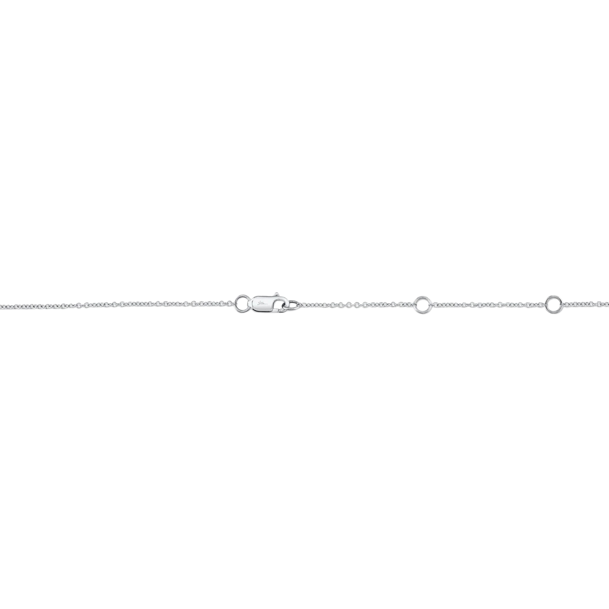 Shy Creation Jewelry - 14K White Gold 0.28ct Diamonds by the Yard Necklace | Manfredi Jewels