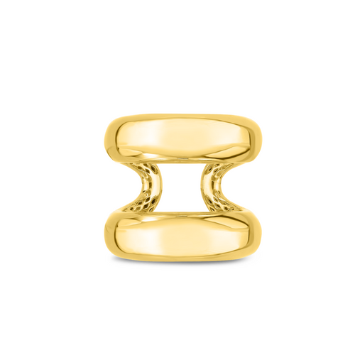 Classic 18K Yellow Gold Classic Oro Double Band RIng