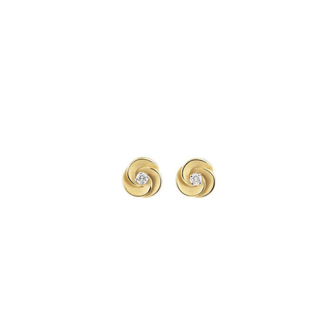Desert Rose 18K Yellow Sunrise Gold Diamond Earrings