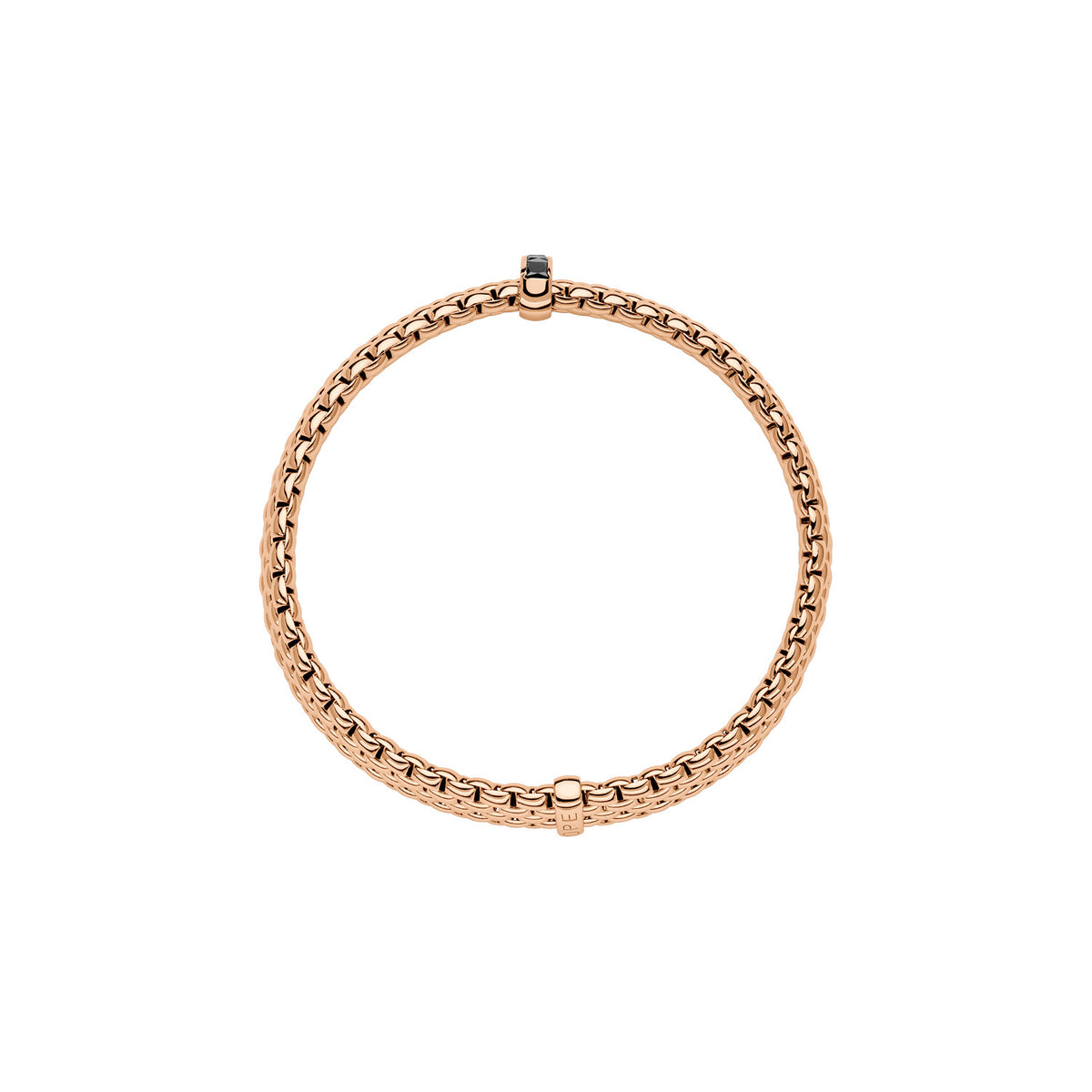 Fope Jewelry - Panorama 18K Rose Gold Black Diamond Flex’it Bracelet | Manfredi Jewels