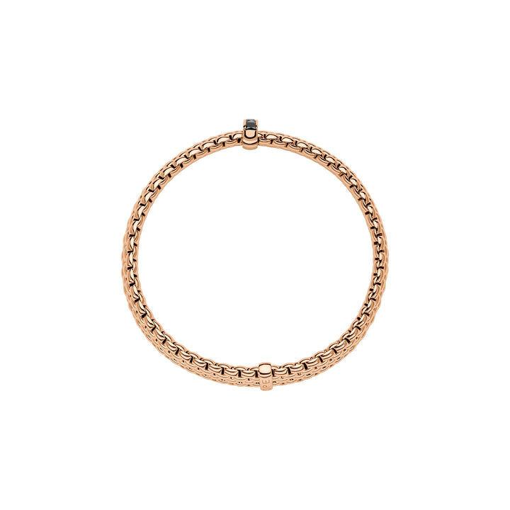 Fope Jewelry - Panorama 18K Rose Gold Black Diamond Flex’it Bracelet | Manfredi Jewels