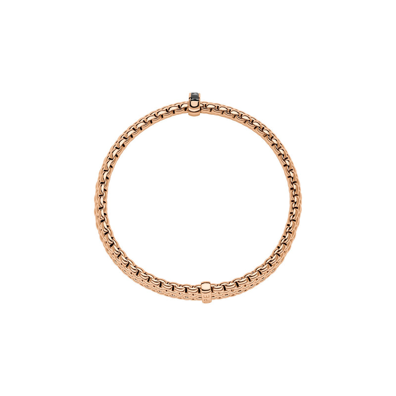 Fope Jewelry - Panorama 18K Rose Gold Black Diamond Flex’it Bracelet | Manfredi Jewels
