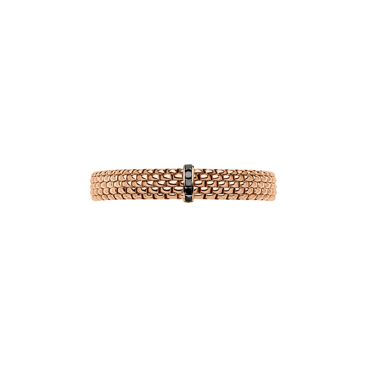 Fope Jewelry - Panorama 18K Rose Gold Black Diamond Flex’it Bracelet | Manfredi Jewels