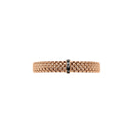 Panorama 18K Rose Gold Black Diamond Flex’it Bracelet