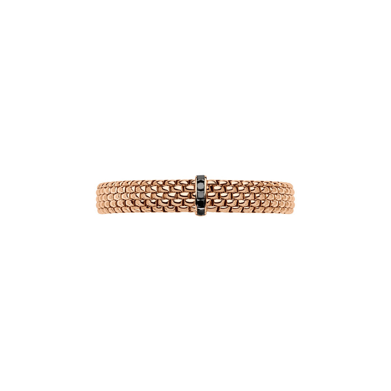 Panorama 18K Rose Gold Black Diamond Flex’it Bracelet