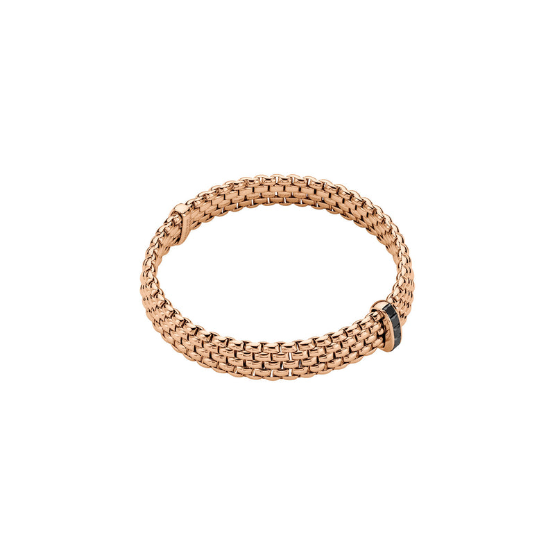 Panorama 18K Rose Gold Black Diamond Flex’it Bracelet