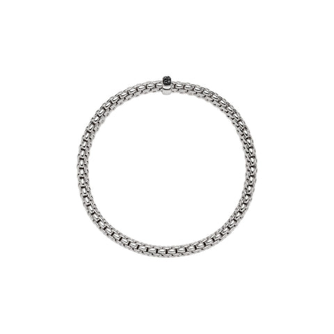 Vendome 18K White Gold Black Diamond Flex’it Bracelet