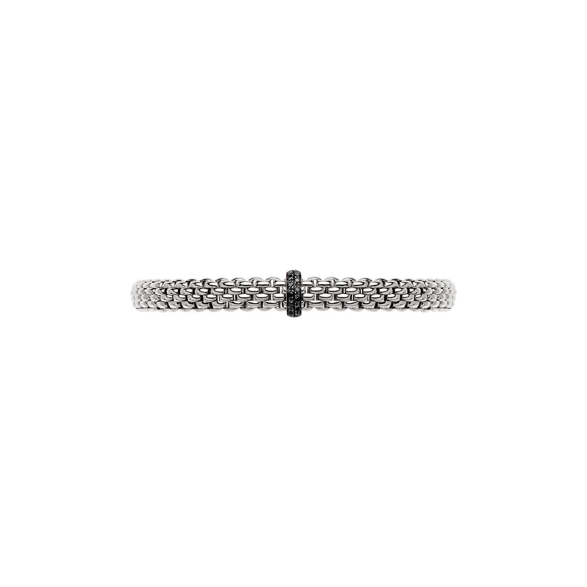 Fope Jewelry - Vendome 18K White Gold Black Diamond Flex’it Bracelet | Manfredi Jewels