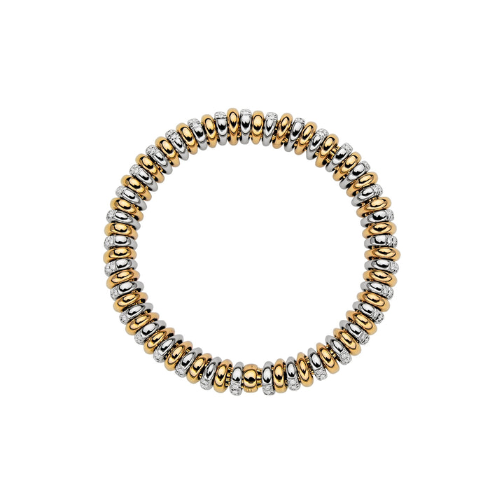 Fope Jewelry - Solo 18K Yellow & White Gold Diamond Flex’it Bracelet | Manfredi Jewels