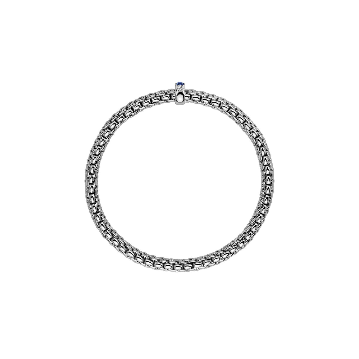 Fope Jewelry - Vendome 18K White Gold Diamond & Sapphire Flex’it Bracelet | Manfredi Jewels