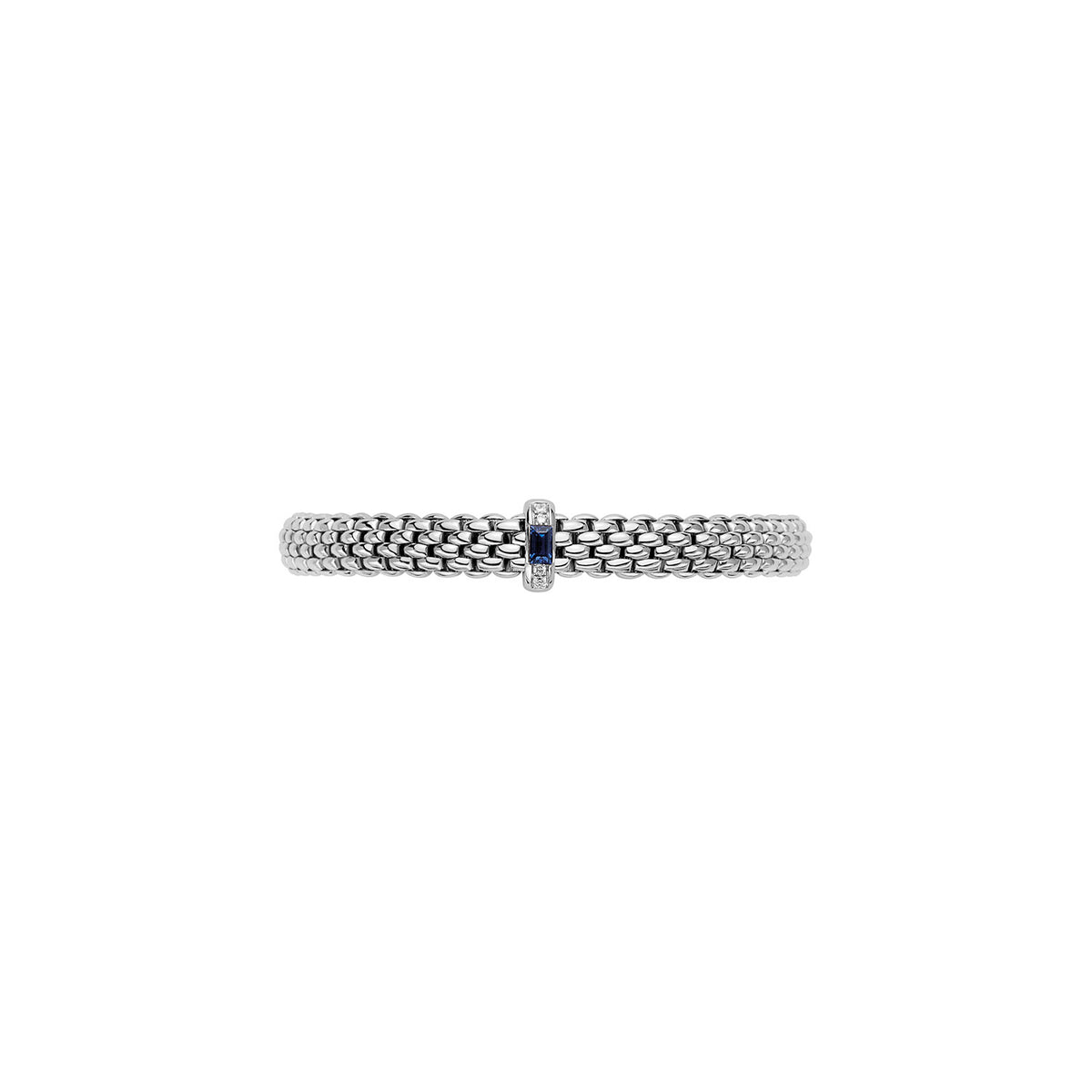 Fope Jewelry - Vendome 18K White Gold Diamond & Sapphire Flex’it Bracelet | Manfredi Jewels