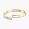 18K Yellow Gold Diamond Move Noa Semi-Pave Diamond Bangle